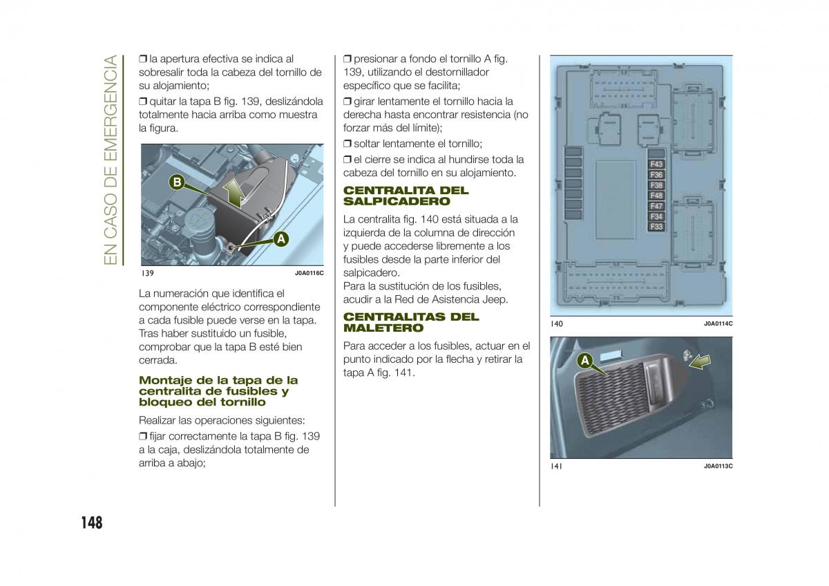 Jeep Renegade manual del propietario / page 150