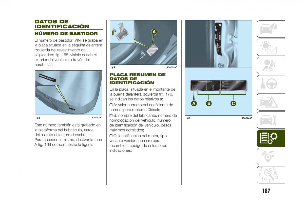 Jeep Renegade manual del propietario / page 189