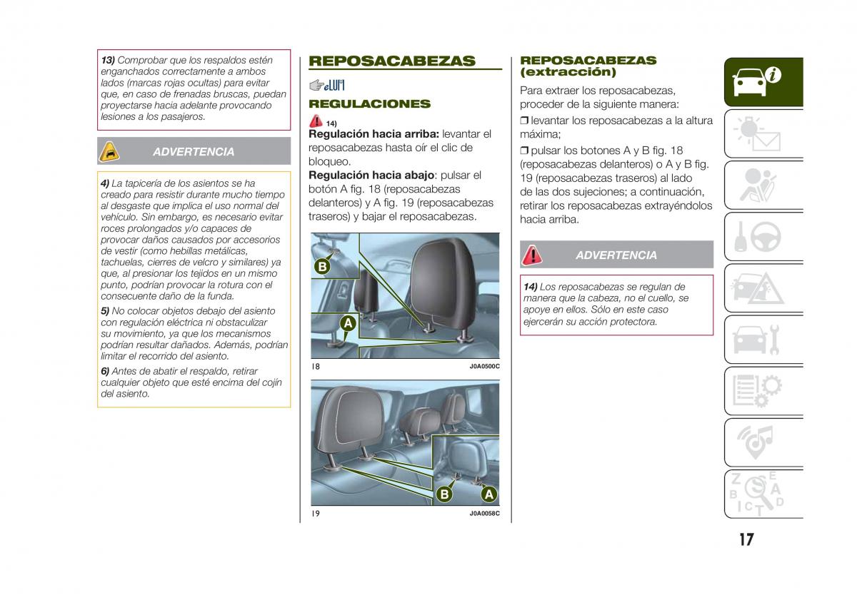 Jeep Renegade manual del propietario / page 19