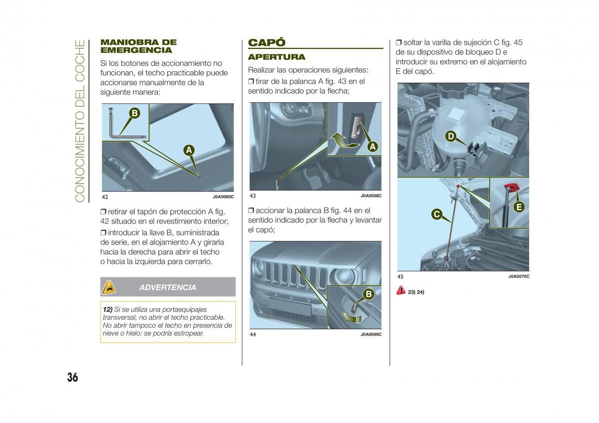 Jeep Renegade manual del propietario / page 38