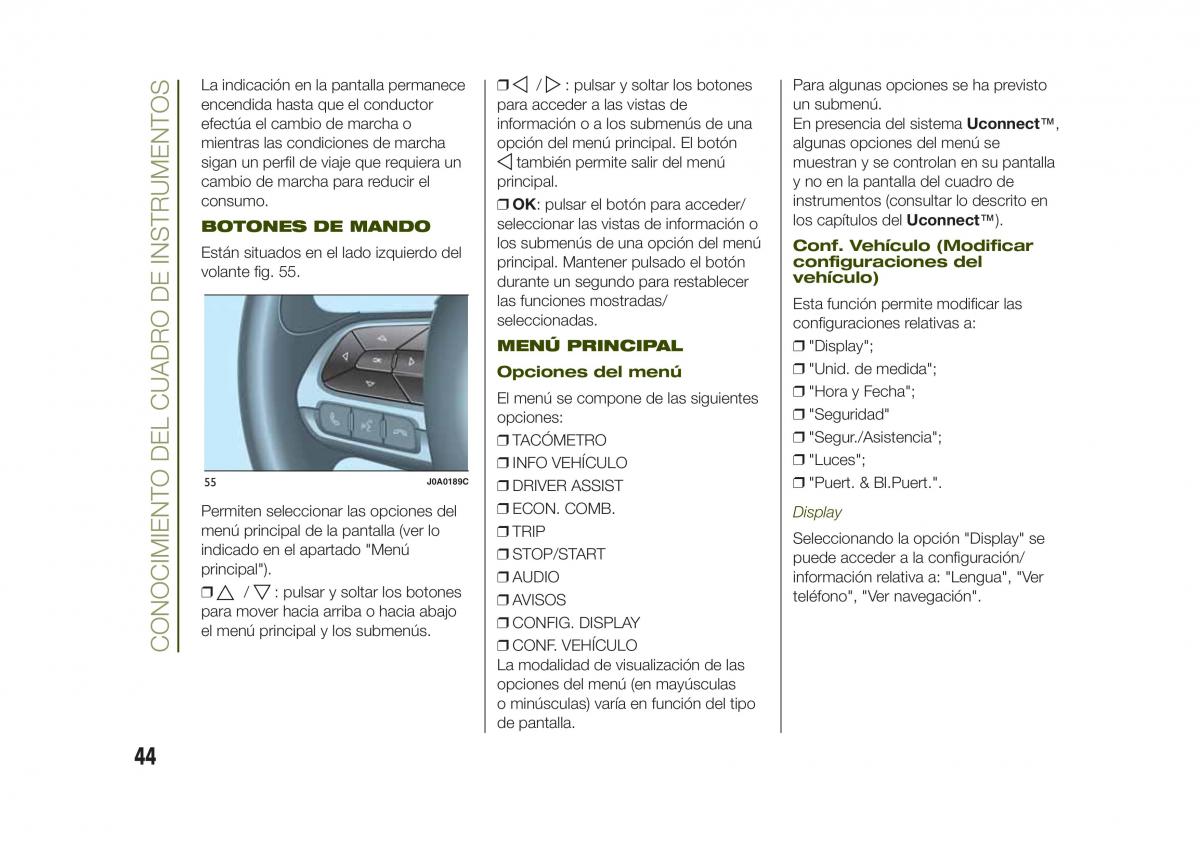 Jeep Renegade manual del propietario / page 46