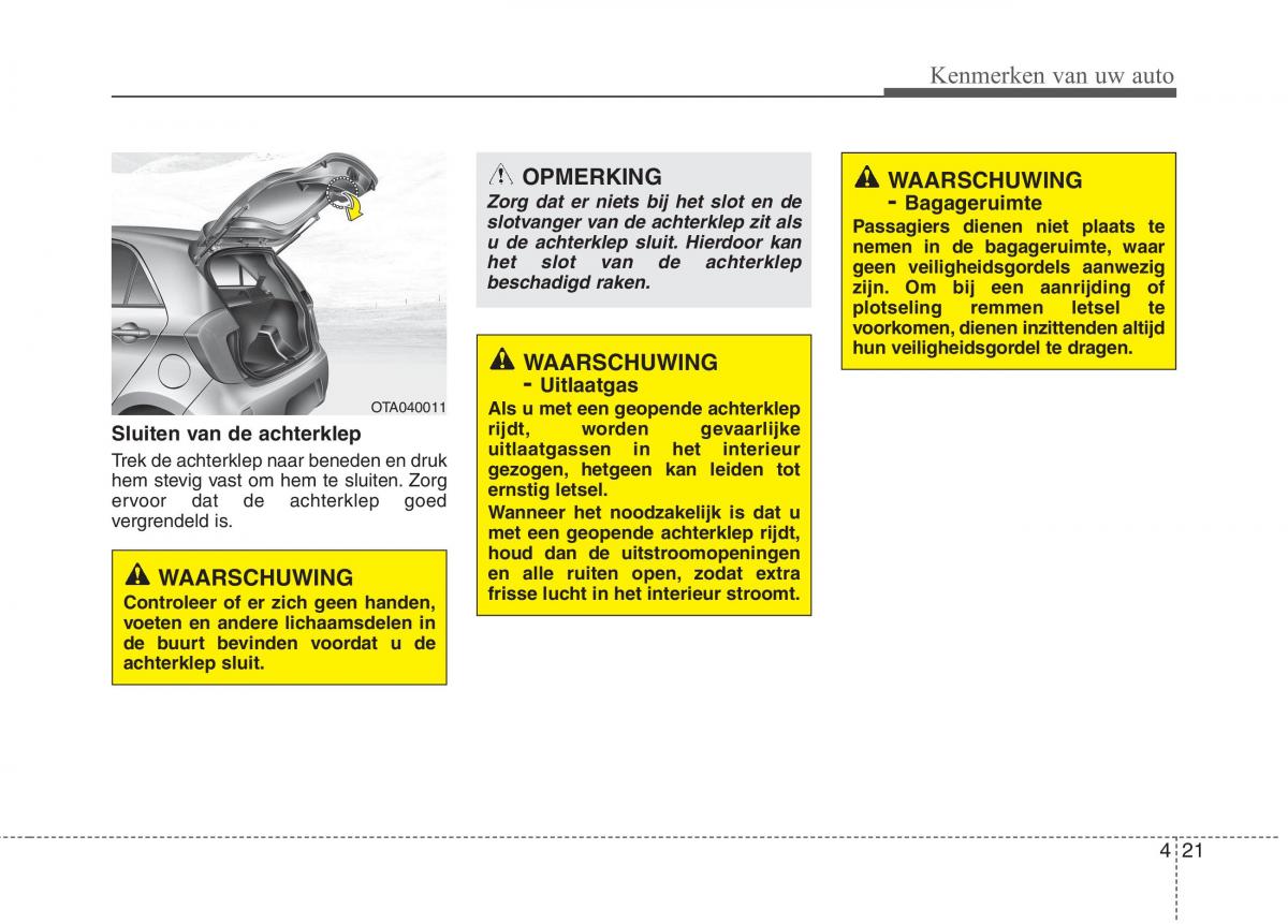 KIA Picanto II 2 handleiding / page 102