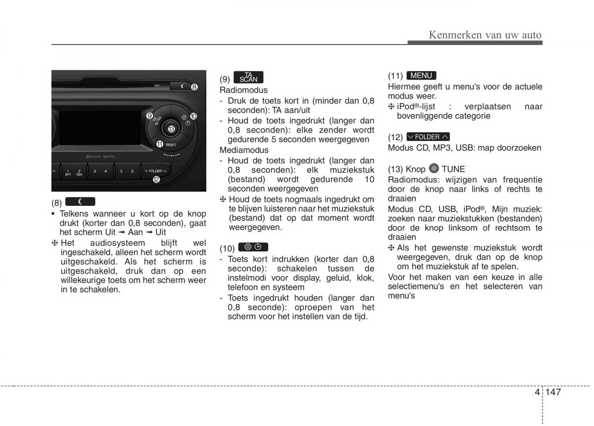 KIA Picanto II 2 handleiding / page 200