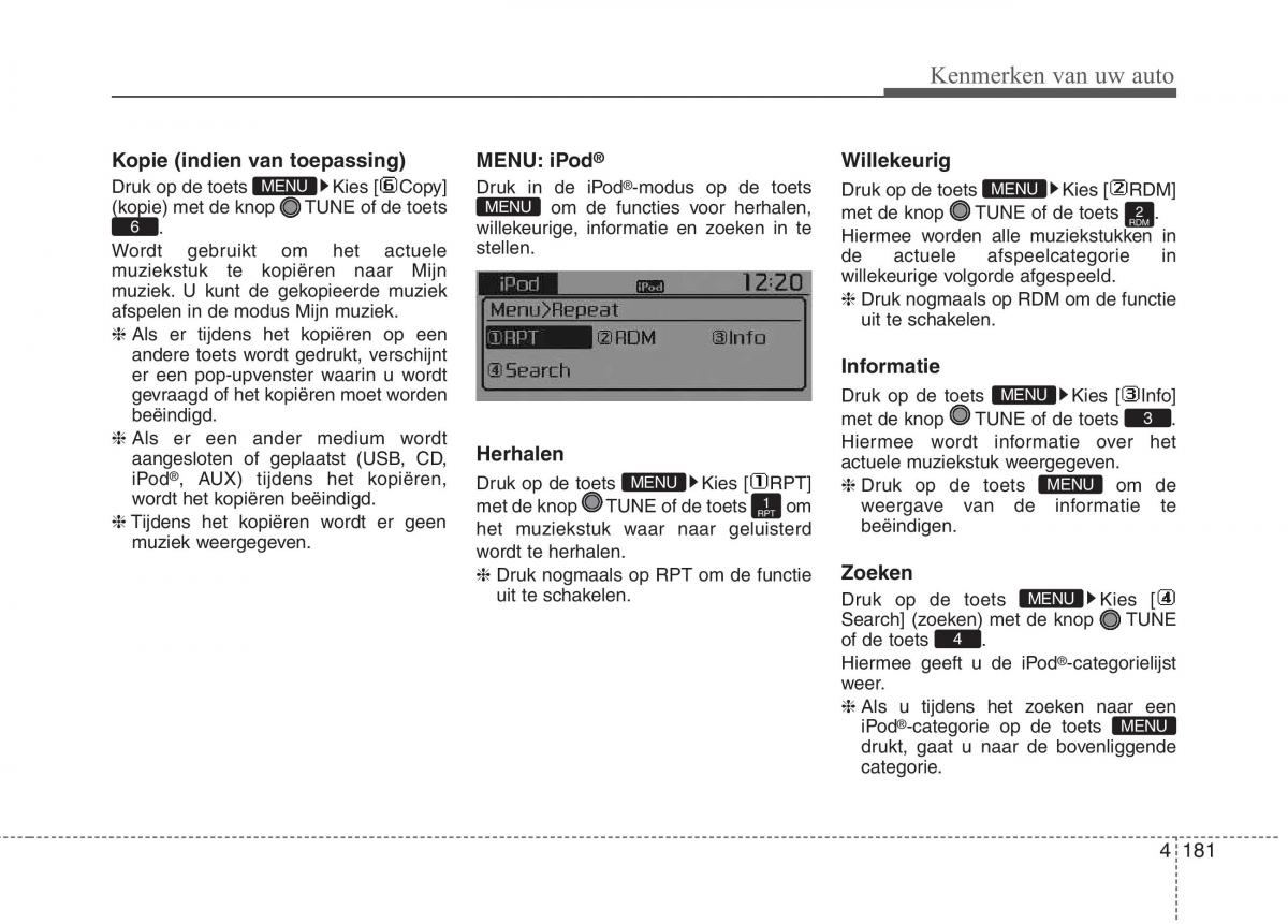 KIA Picanto II 2 handleiding / page 234