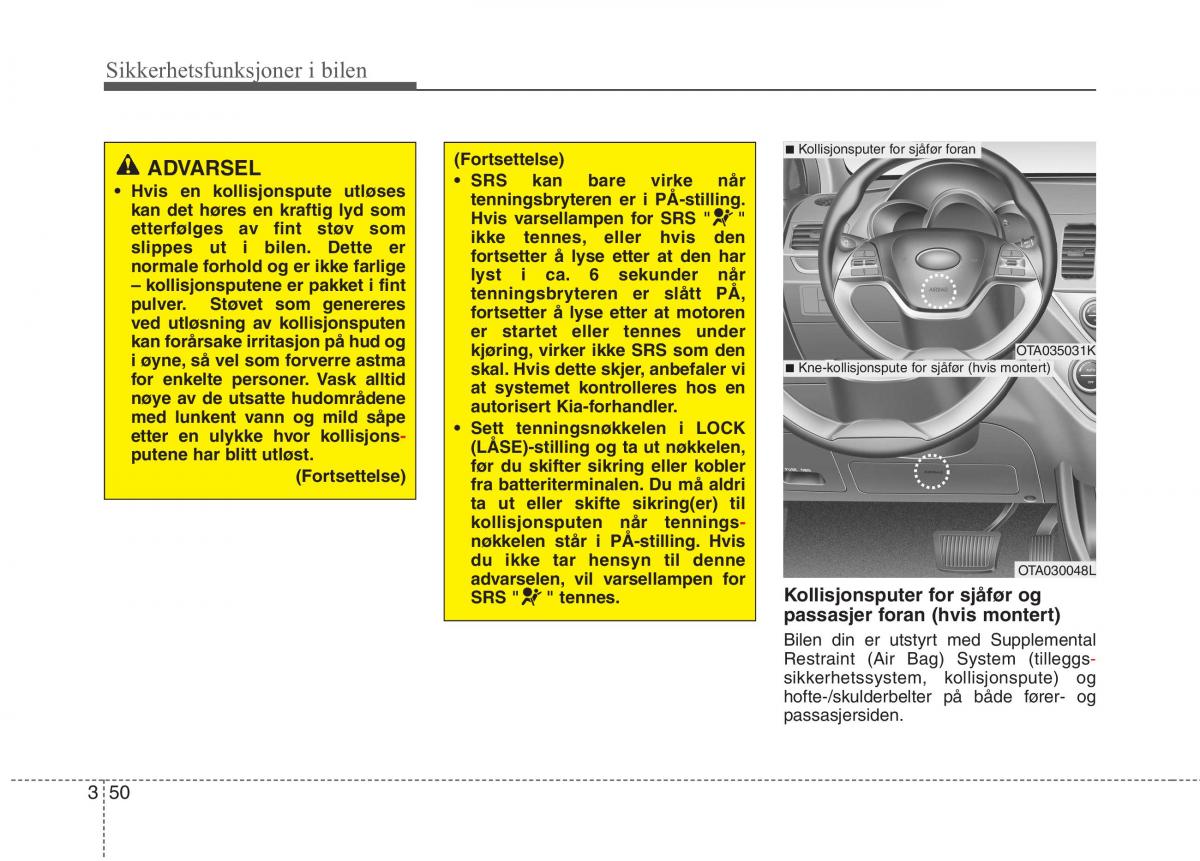 KIA Picanto II 2 bruksanvisningen / page 63