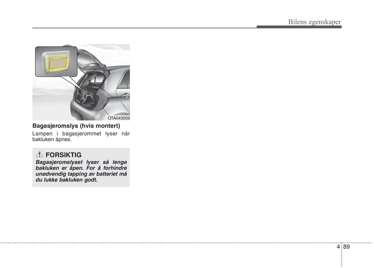 KIA Picanto II 2 bruksanvisningen / page 168