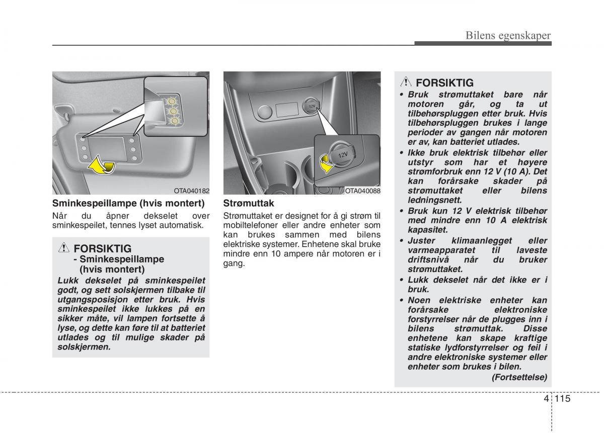 KIA Picanto II 2 bruksanvisningen / page 194