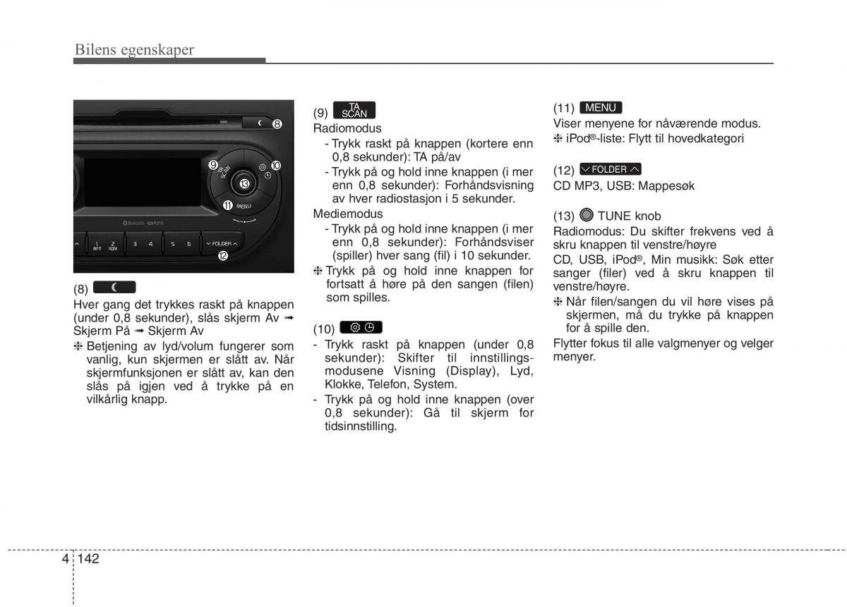 KIA Picanto II 2 bruksanvisningen / page 221