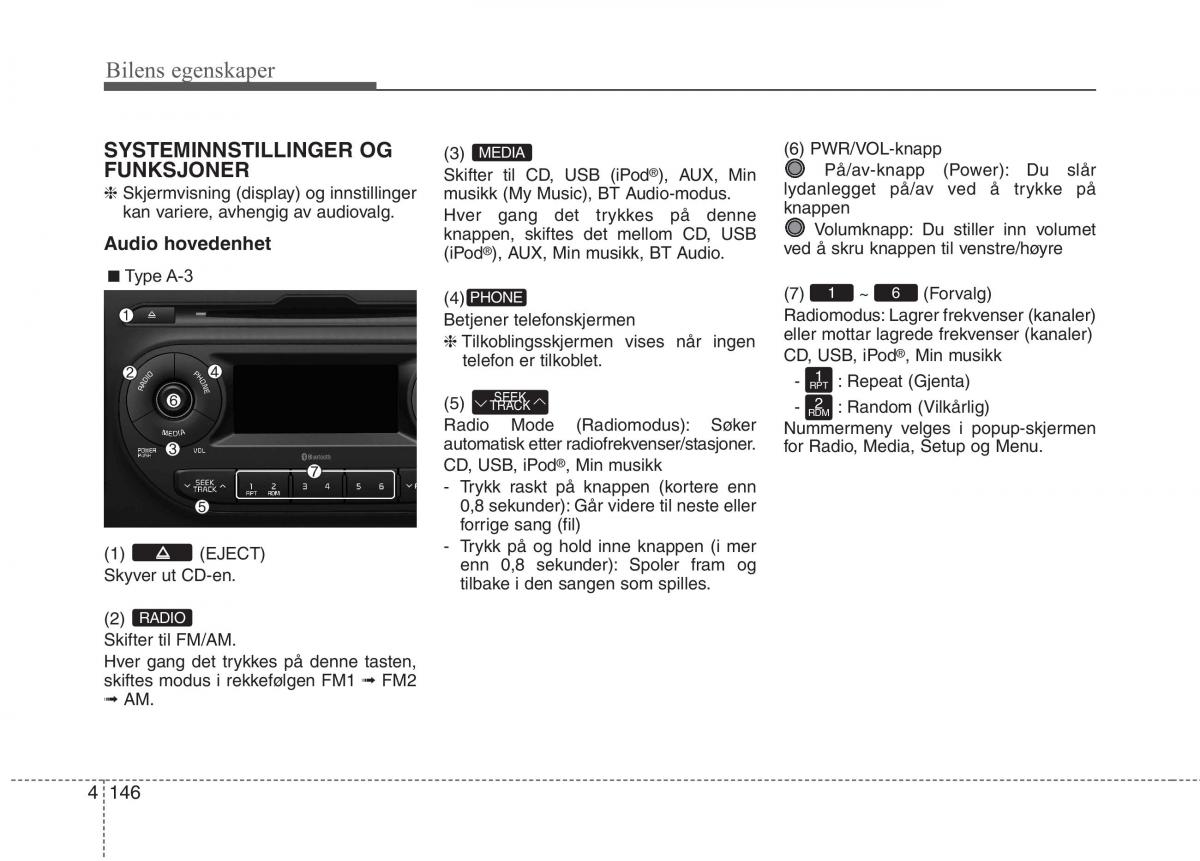 KIA Picanto II 2 bruksanvisningen / page 225