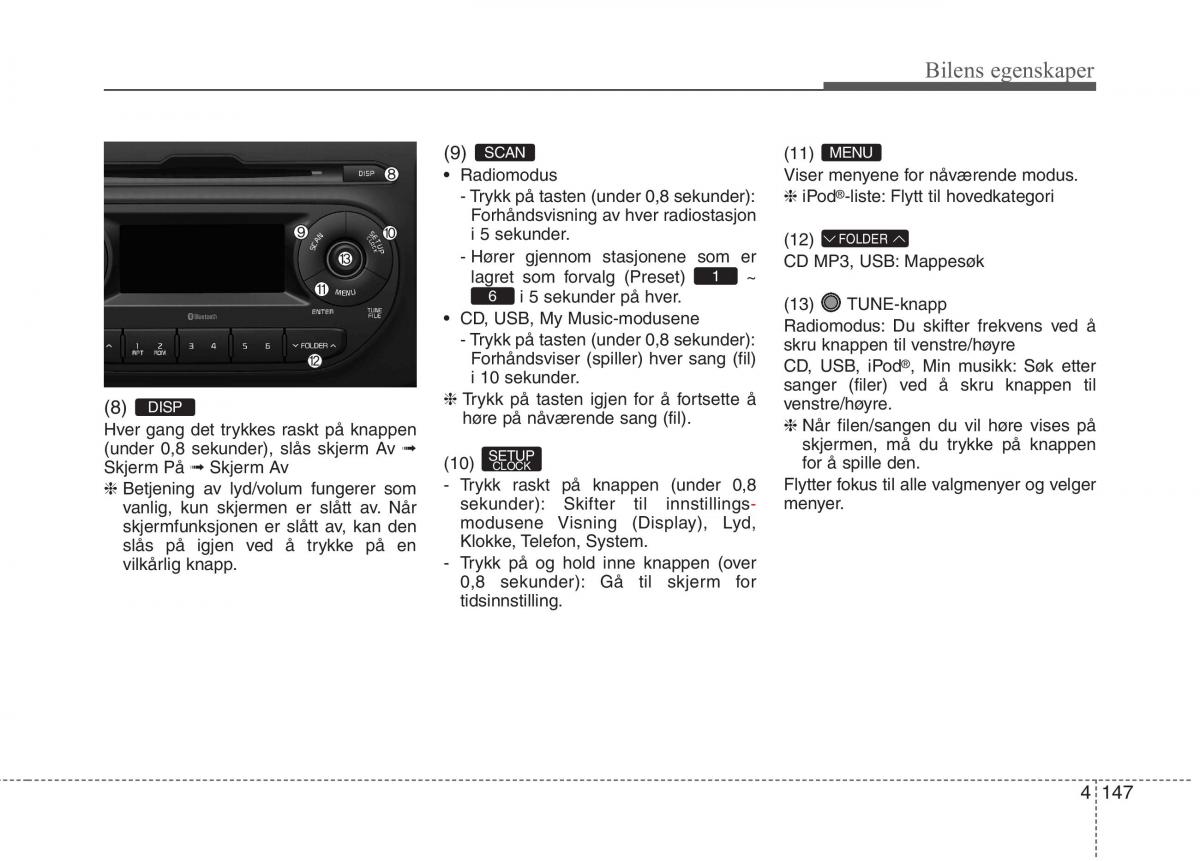 KIA Picanto II 2 bruksanvisningen / page 226