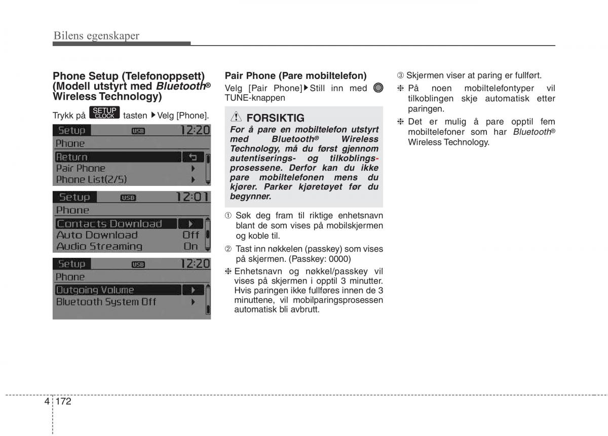 KIA Picanto II 2 bruksanvisningen / page 251