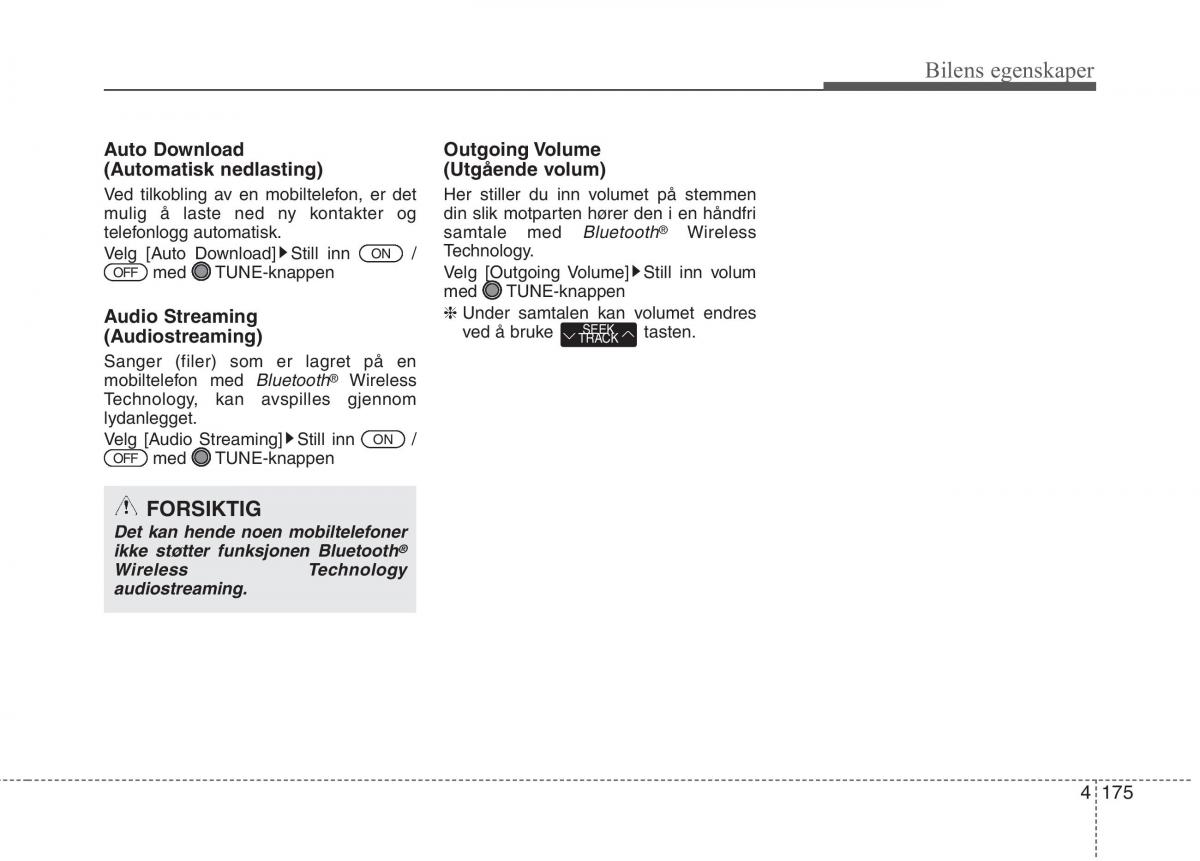 KIA Picanto II 2 bruksanvisningen / page 254