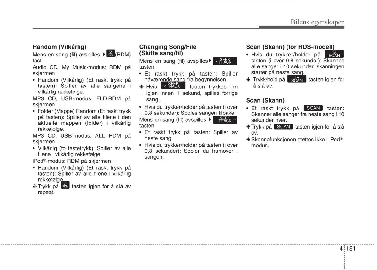 KIA Picanto II 2 bruksanvisningen / page 260