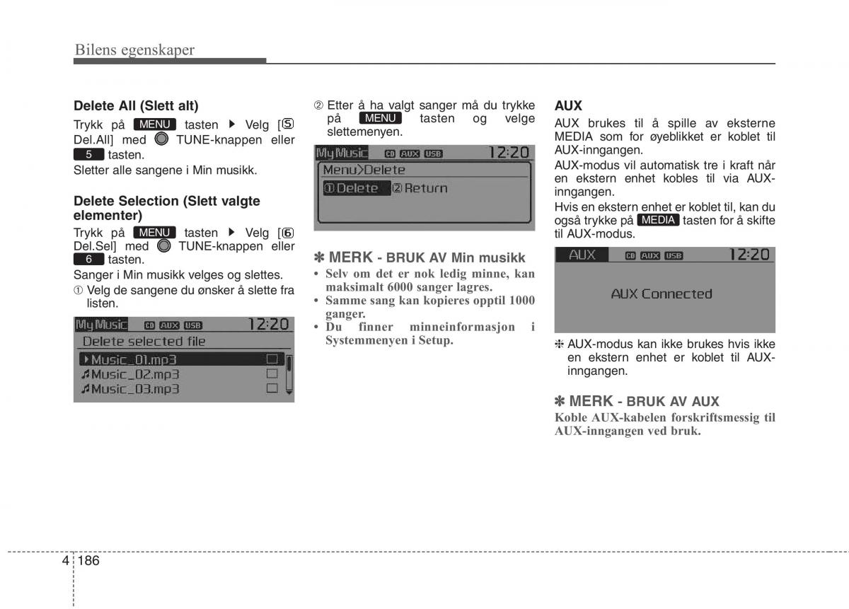 KIA Picanto II 2 bruksanvisningen / page 265