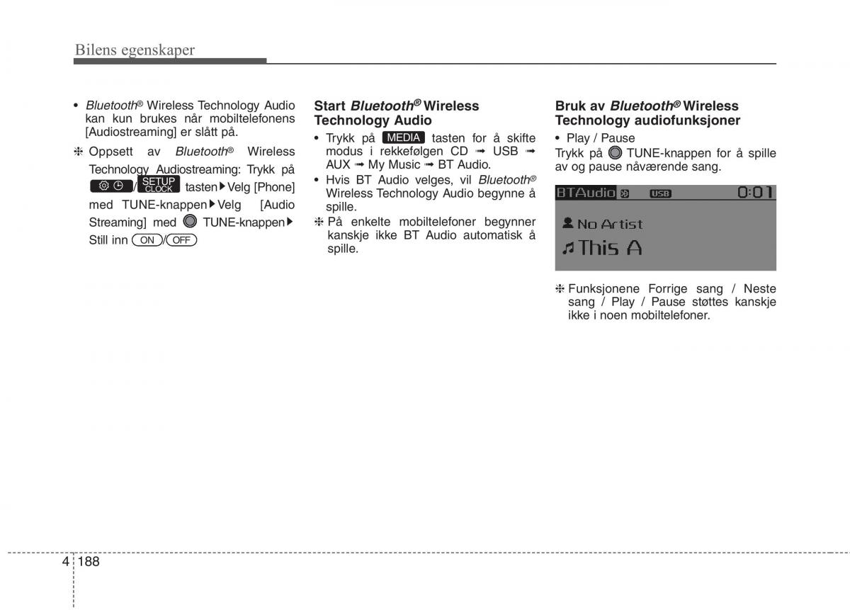 KIA Picanto II 2 bruksanvisningen / page 267