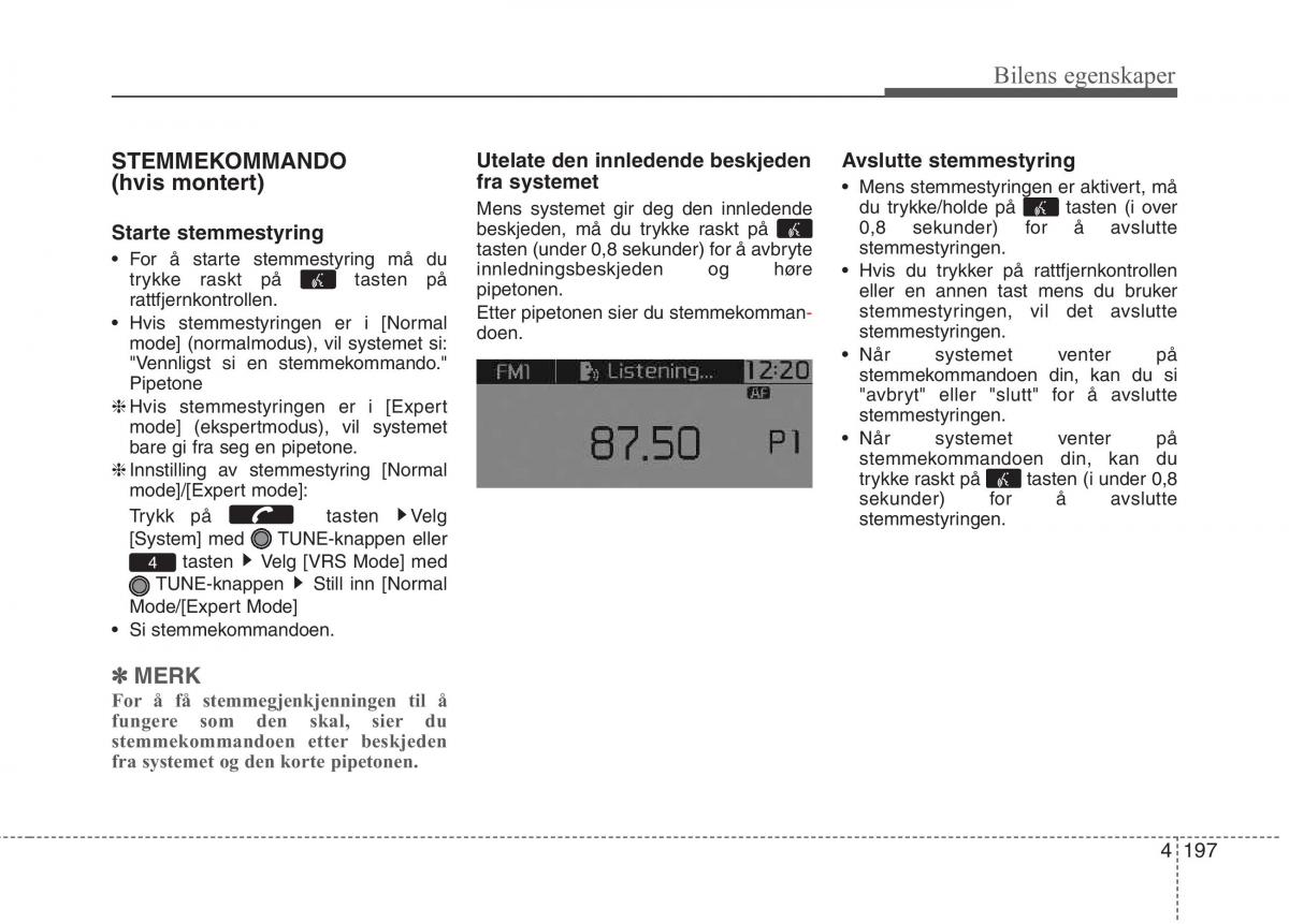 KIA Picanto II 2 bruksanvisningen / page 276