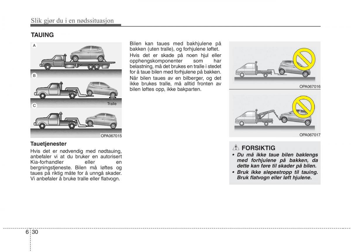 KIA Picanto II 2 bruksanvisningen / page 382