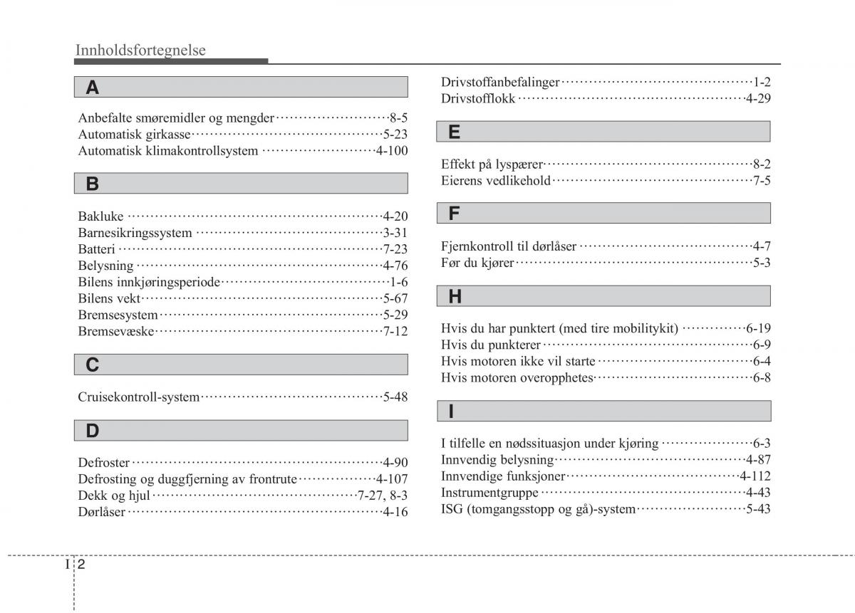 KIA Picanto II 2 bruksanvisningen / page 468