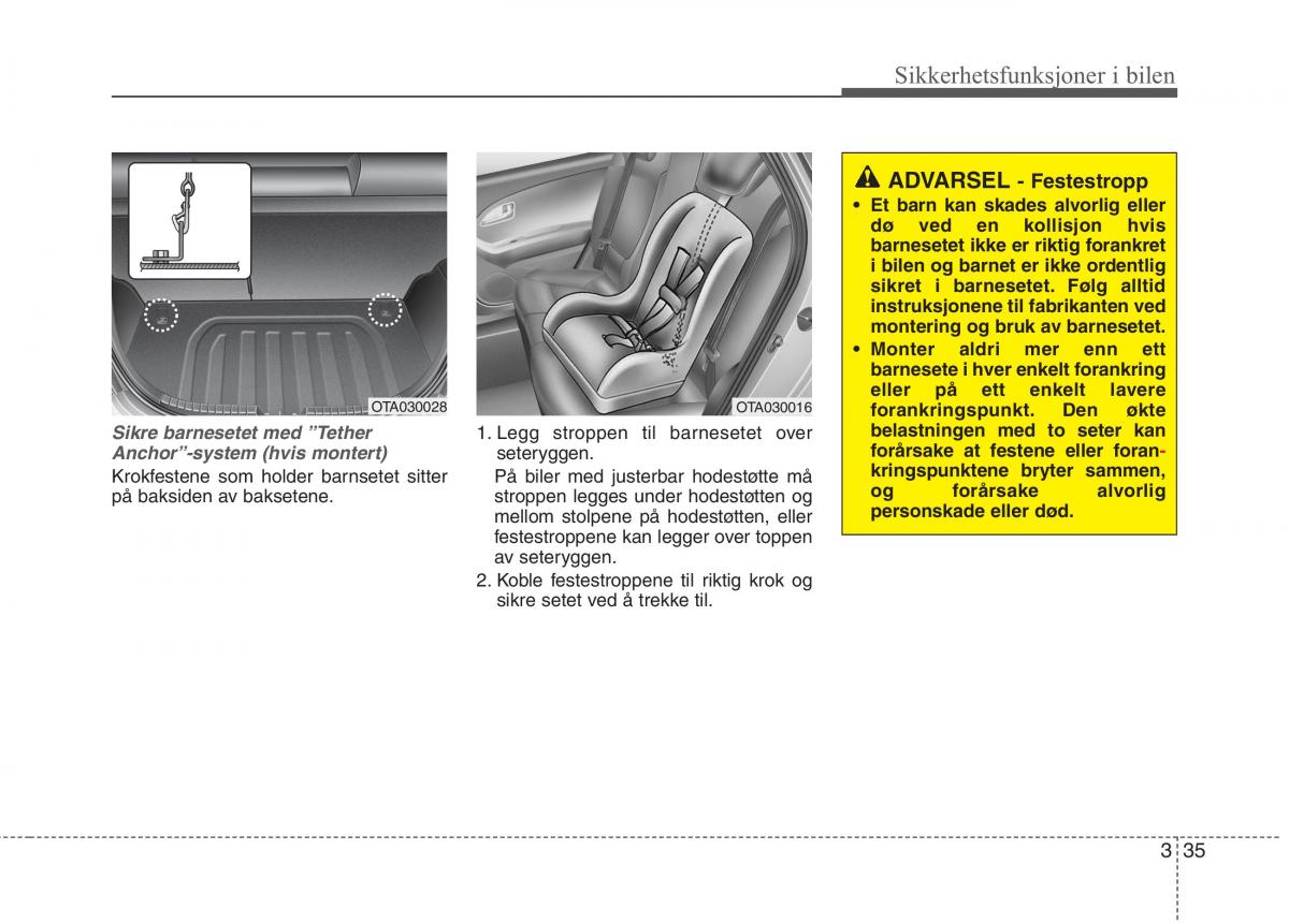 KIA Picanto II 2 bruksanvisningen / page 48