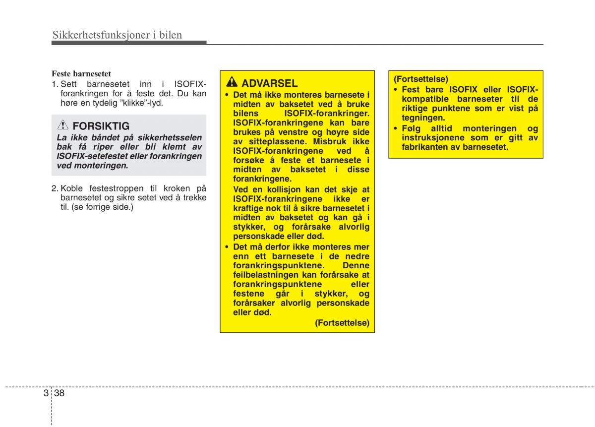 KIA Picanto II 2 bruksanvisningen / page 51