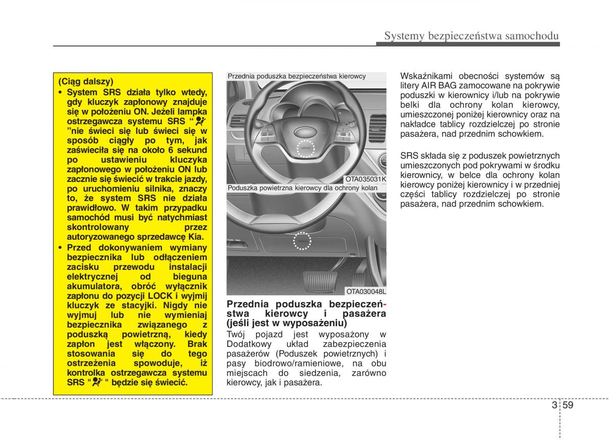 KIA Picanto II 2 instrukcja obslugi / page 71