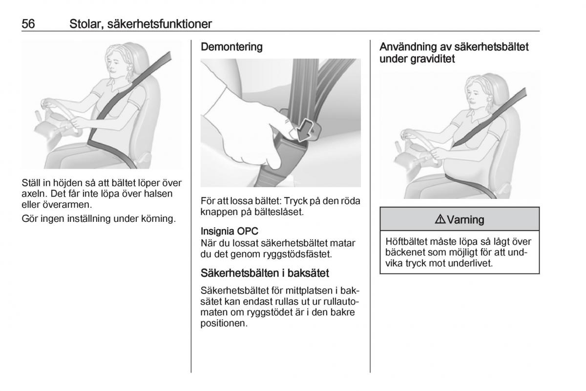 Opel Insignia A instruktionsbok / page 58