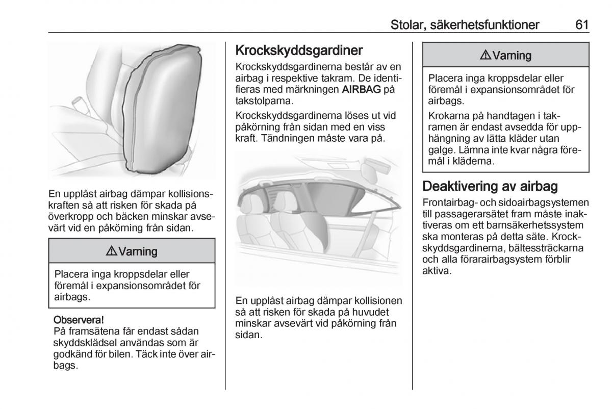 Opel Insignia A instruktionsbok / page 63