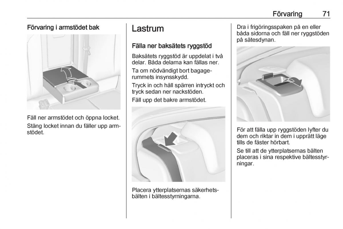 Opel Insignia A instruktionsbok / page 73