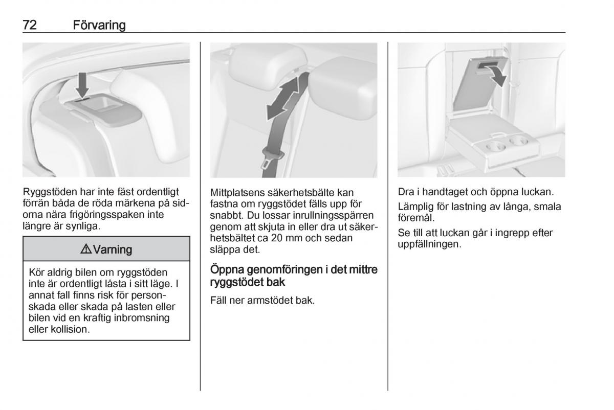 Opel Insignia A instruktionsbok / page 74