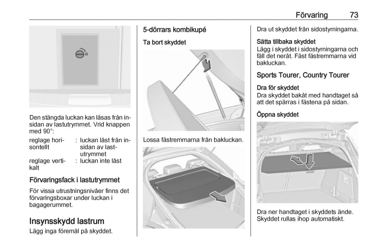 Opel Insignia A instruktionsbok / page 75