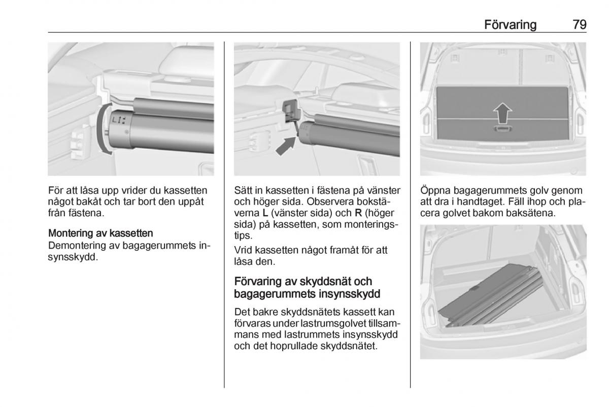 Opel Insignia A instruktionsbok / page 81