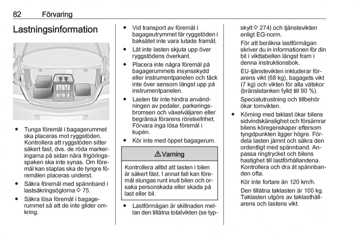 Opel Insignia A instruktionsbok / page 84