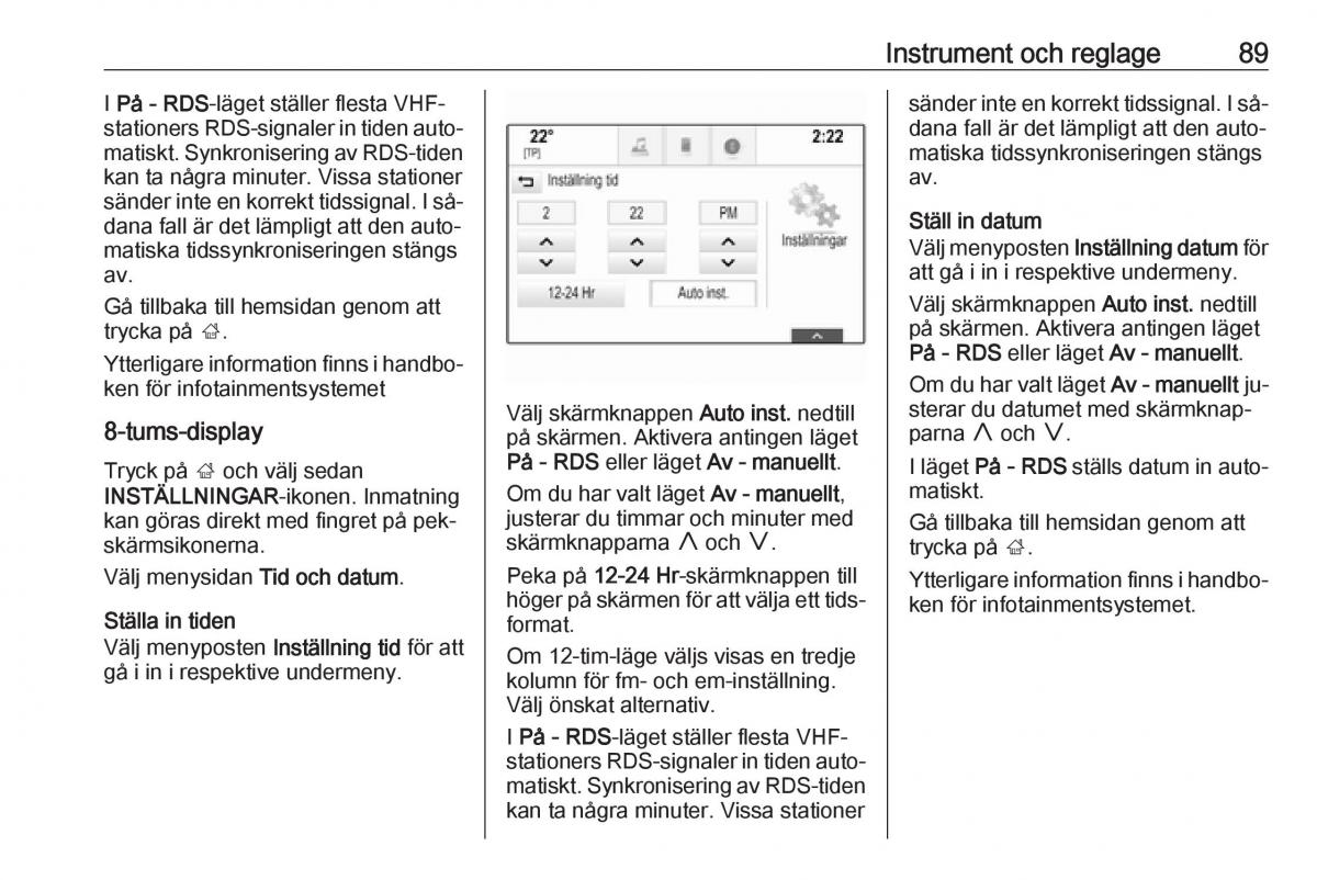 Opel Insignia A instruktionsbok / page 91