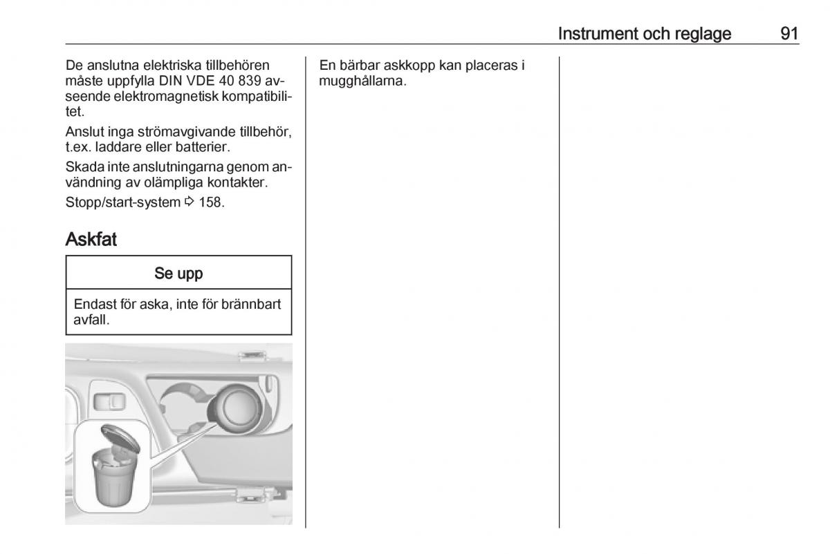 Opel Insignia A instruktionsbok / page 93