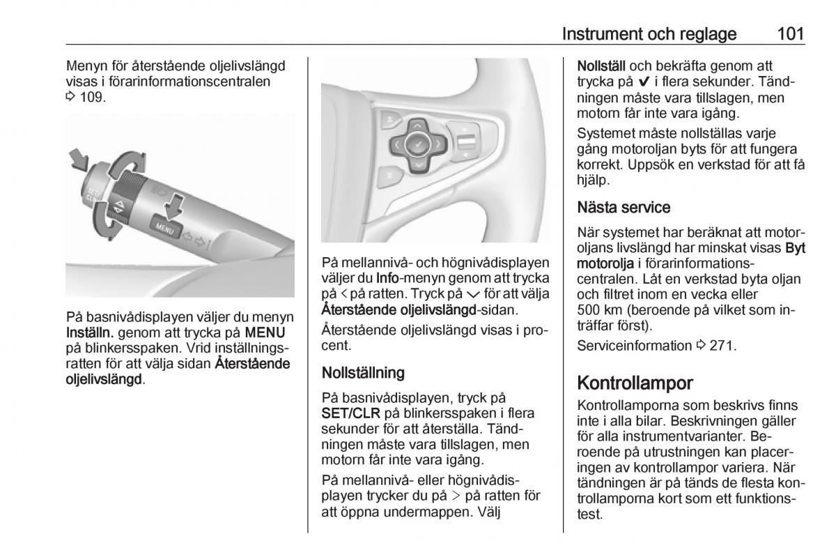 Opel Insignia A instruktionsbok / page 103