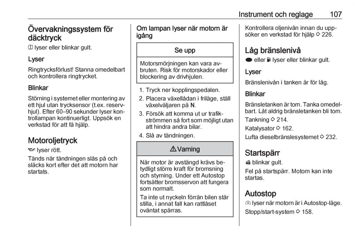 Opel Insignia A instruktionsbok / page 109