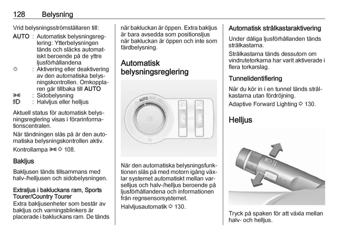 Opel Insignia A instruktionsbok / page 130