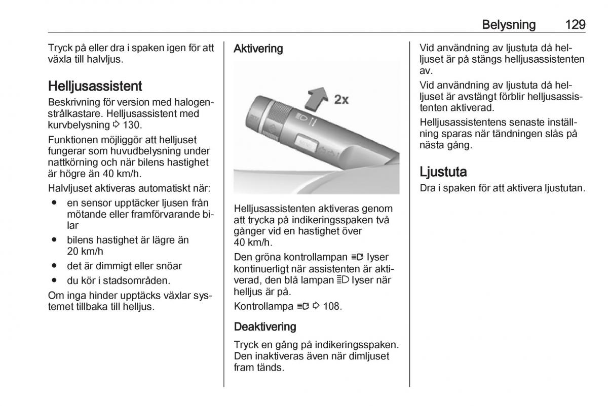 Opel Insignia A instruktionsbok / page 131