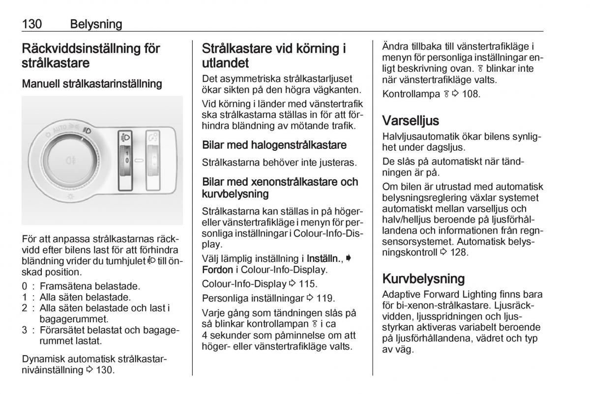 Opel Insignia A instruktionsbok / page 132