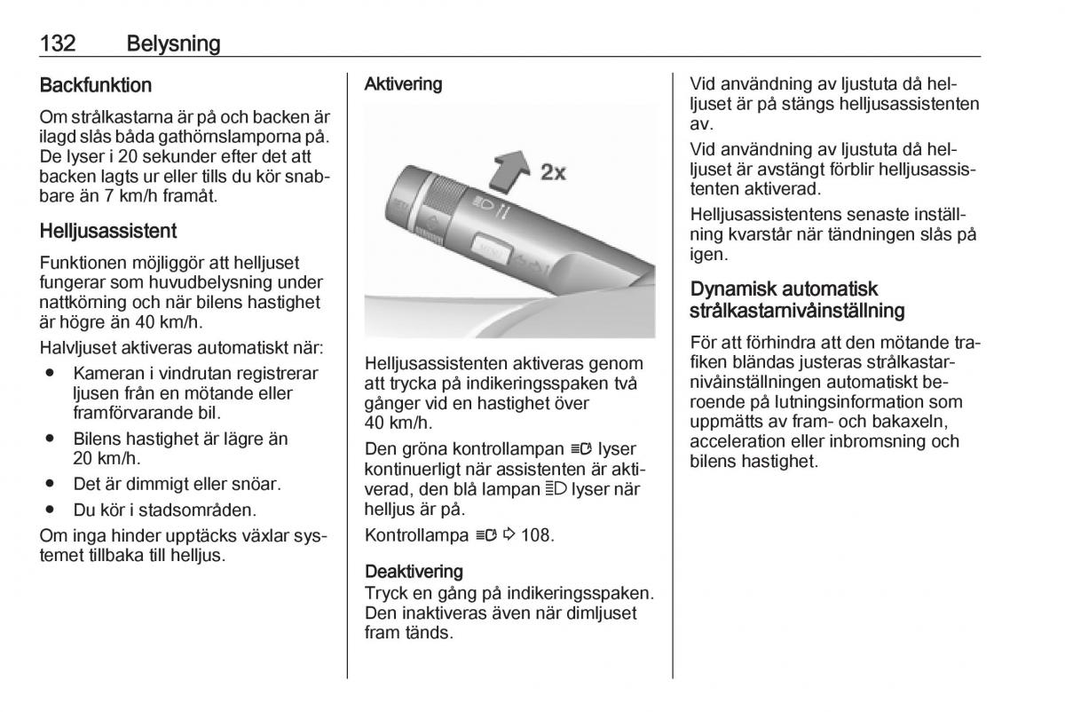 Opel Insignia A instruktionsbok / page 134