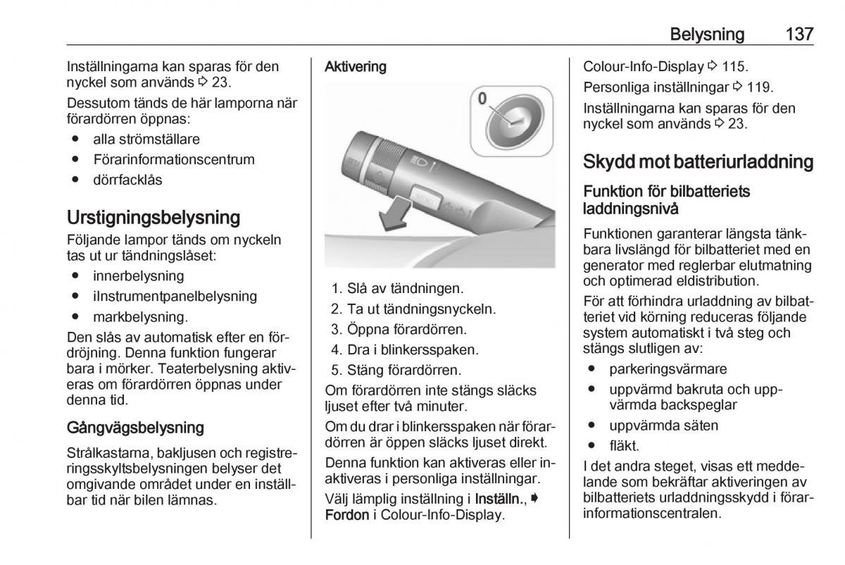 Opel Insignia A instruktionsbok / page 139