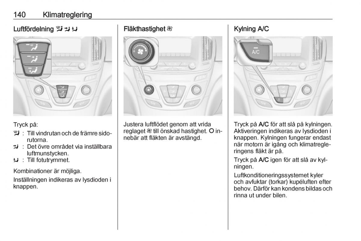 Opel Insignia A instruktionsbok / page 142