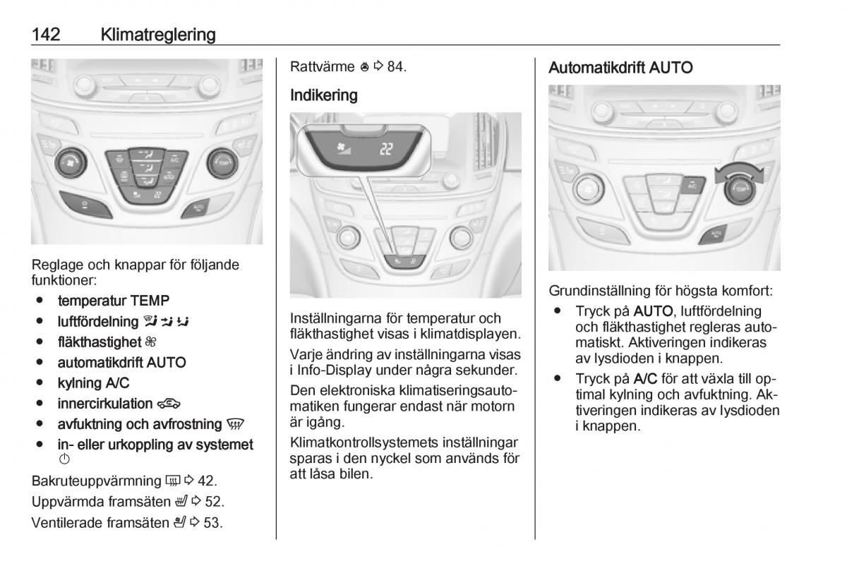 Opel Insignia A instruktionsbok / page 144