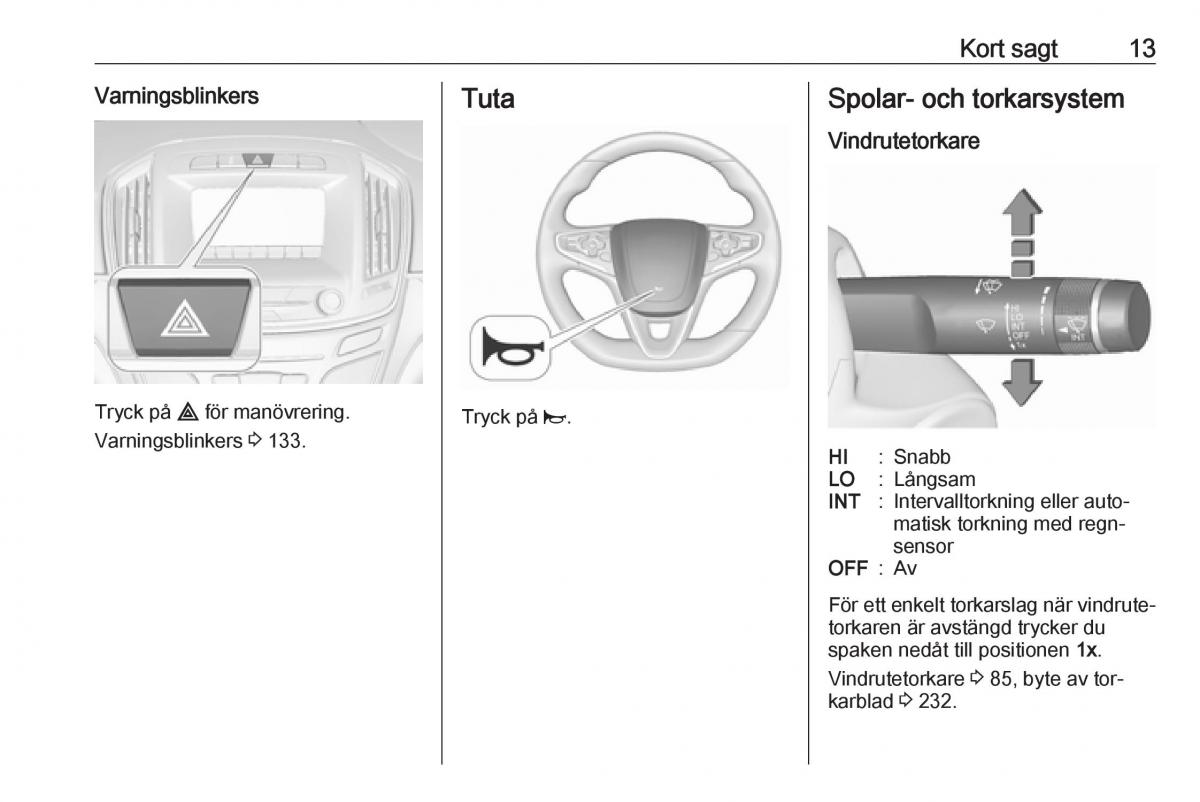 Opel Insignia A instruktionsbok / page 15