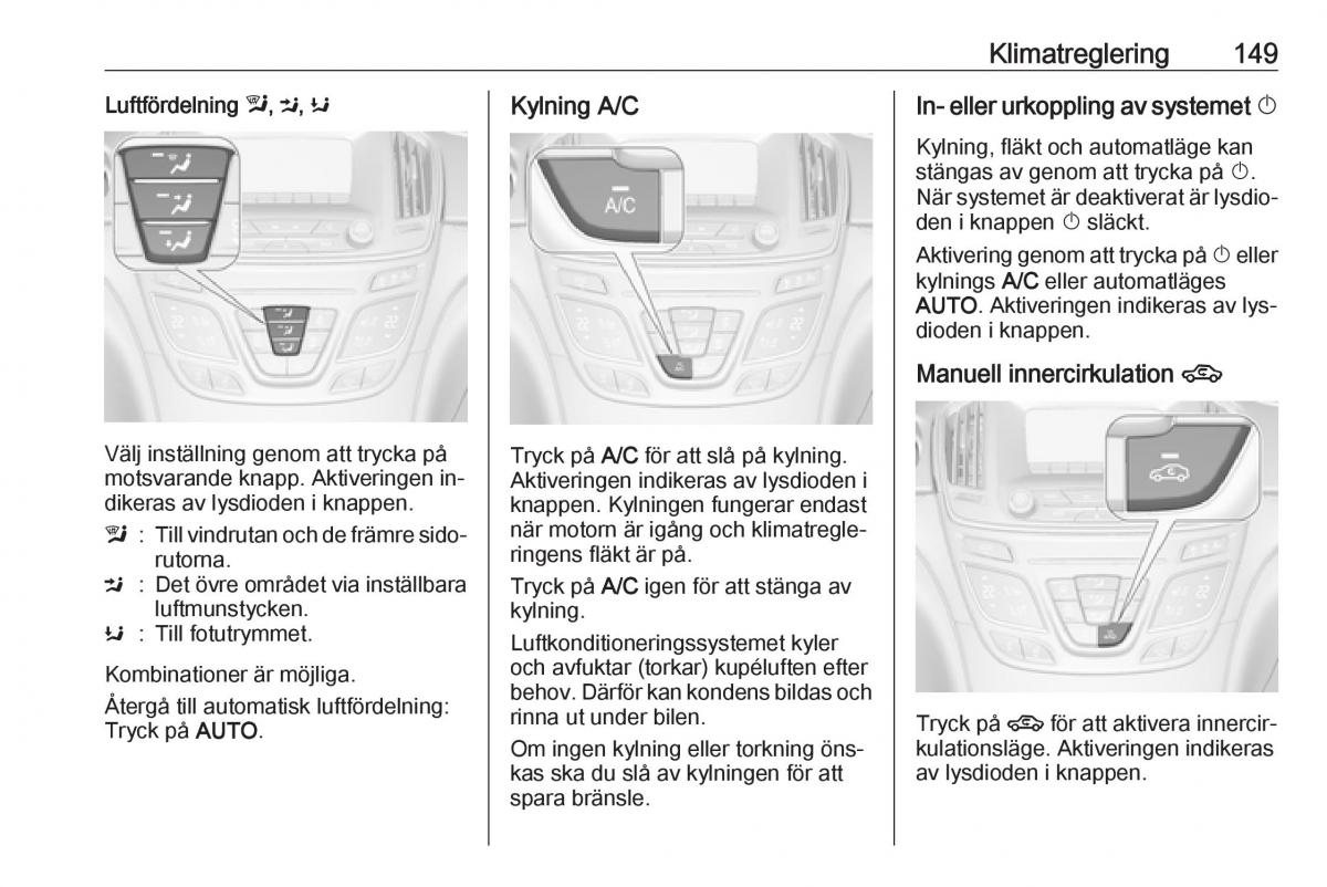 Opel Insignia A instruktionsbok / page 151