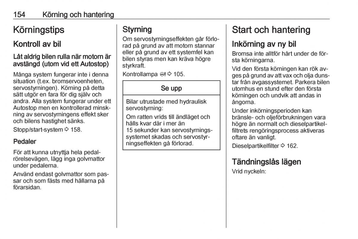 Opel Insignia A instruktionsbok / page 156