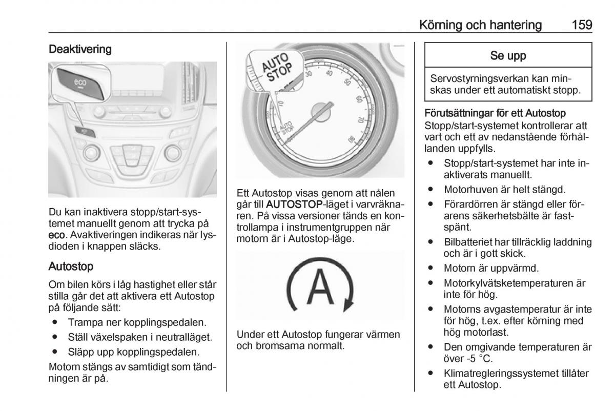 Opel Insignia A instruktionsbok / page 161