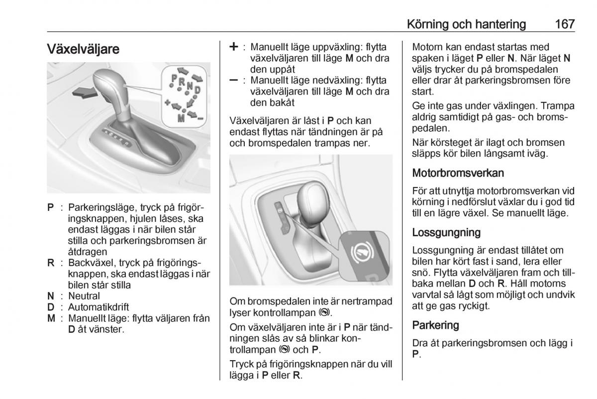 Opel Insignia A instruktionsbok / page 169