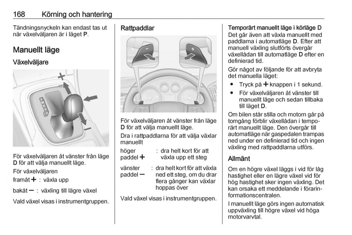 Opel Insignia A instruktionsbok / page 170