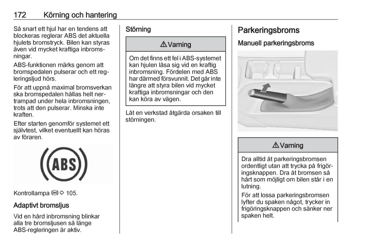 Opel Insignia A instruktionsbok / page 174